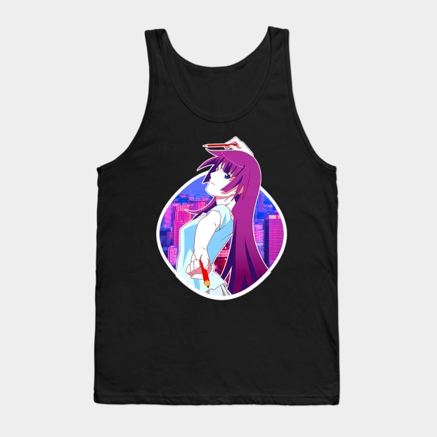 Senjougahara (Bakemonogatari) Tank Top by hidexmian